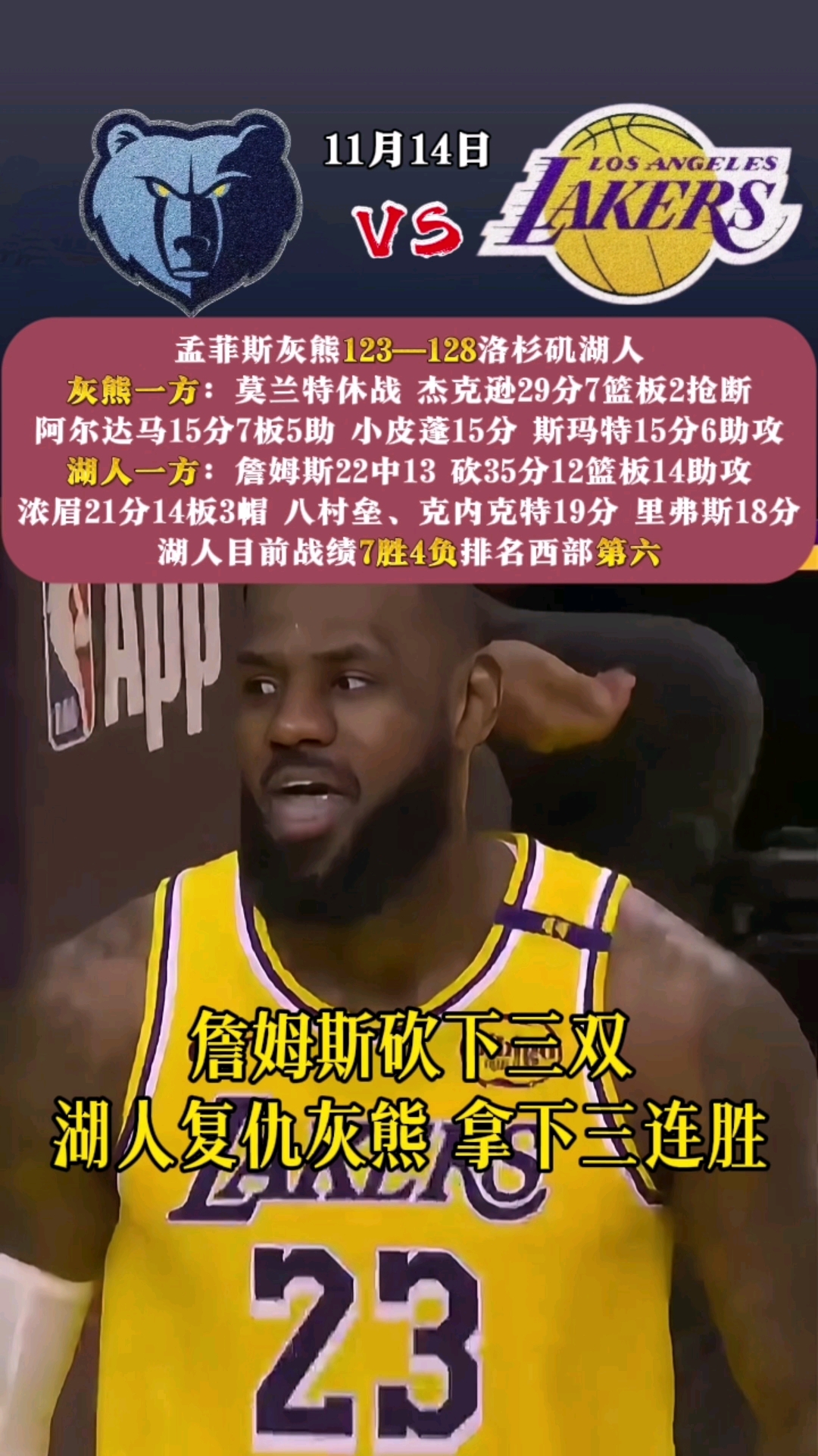 开云体育官网在线-主场之殇！国王不敌湖人，遭遇三连败的简单介绍